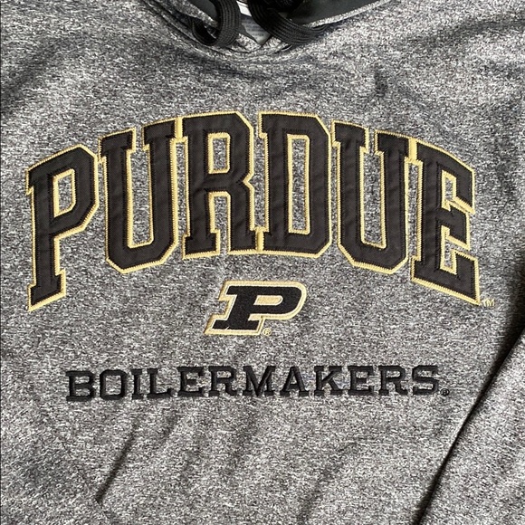 Gray Purdue Boilermakers Hoodie, men’s small. Fleece lined, excellent condition - Picture 2 of 13